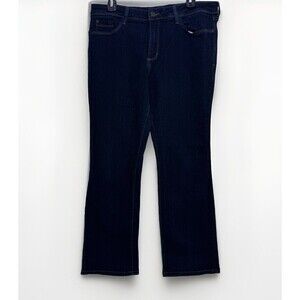 NYDJ Jeans Womens 14P Blue Barbara BootCut Stretch 5 Pocket Lift Tuck Technology